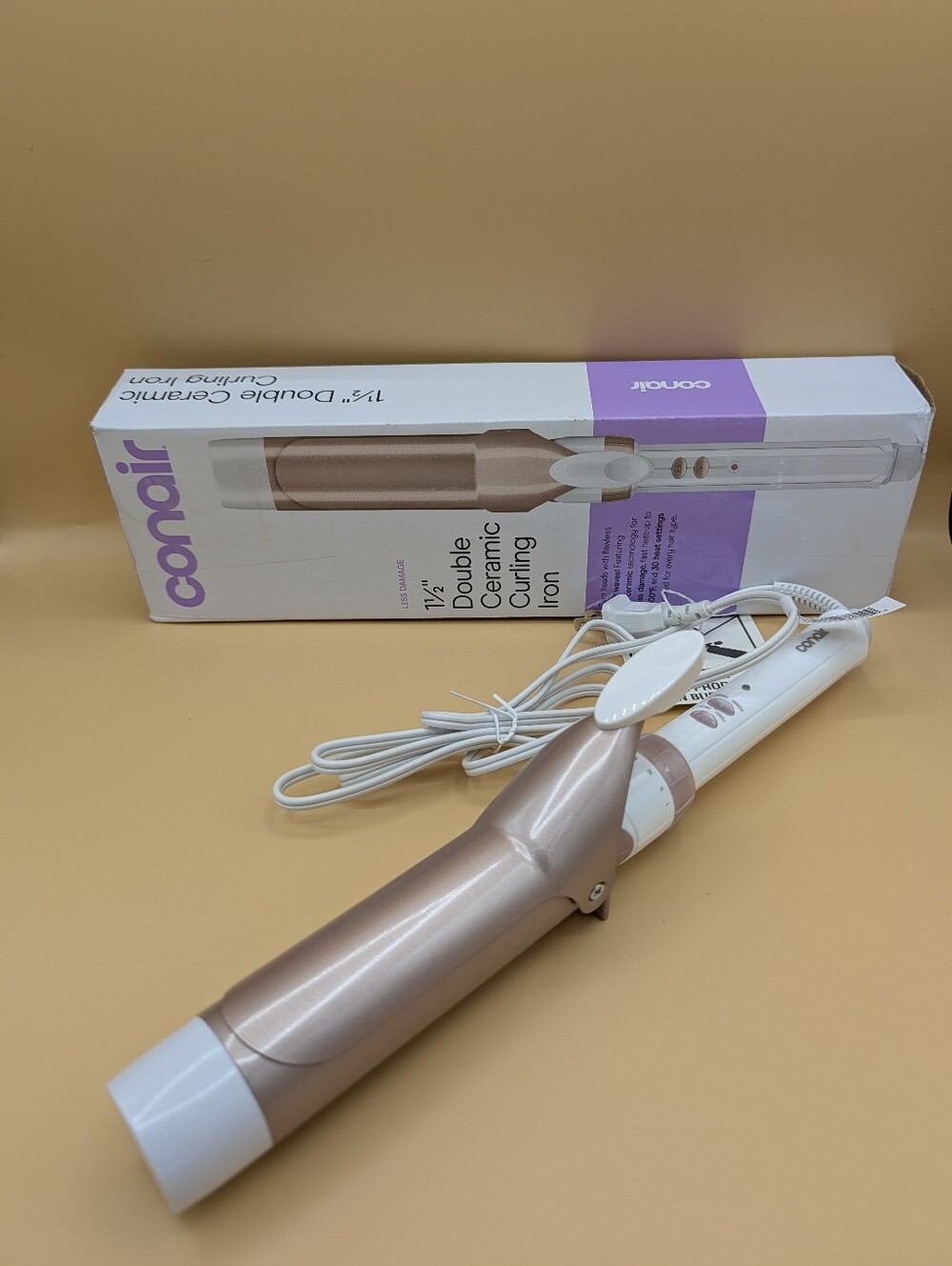 Conair Double Ceramic 1 ½" Curling Iron (New / Open Box)